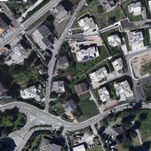 L'area dell'intervento dall alto