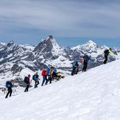 Gli ideatori di Alpinisti InSuperAbili' con i bambini di Valtournenche
