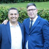 Andrea Caruso (a sn) con il Presidente nazionale CNA Dario Costantini
