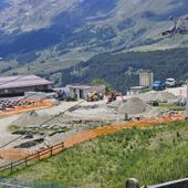 L'area di cantiere al Crest L'area di cantiere al Crest