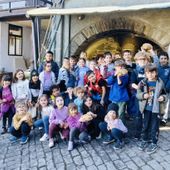 I bambini dell scuole di Charvensod al forno comunale