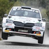 Elwis Chentre impegnato in una prova dello scorso Rally