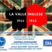 Lo storico Désandré racconta ad Aosta 'La Valle inglese 1944-1945'