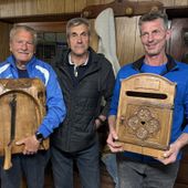Da sn Giuseppe Brunaz, Renato Dal Bosco e Alesso Silvani Alessio Da sn Giuseppe Brunaz, Renato Dal Bosco e Alesso Silvani Alessio