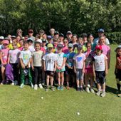 Foto di gruppo al Golf club Aosta Brissogne