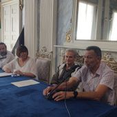 Da sn Laurent Vicquéry, Clotilde Forcellati, Gianni Nuti e Riccardo Jacquemod