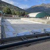 I lavori alla piscina comunale scoperta