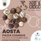 In piazza Chanoux ad Aosta tornano i dolci stand di Art&amp;Ciocc