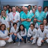 Parte delle équipes di Radiologia e Fisica Sanitaria del 'Parini'