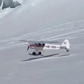 Aereo da turismo in decollo 'sfiora' scialpinisti rischiando di investirli