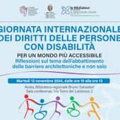 'Per un mondo più accessibile', convegno in Biblioteca regionale