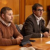 Alexandre Bertolin (a sn) insieme al collega e presidente del Celva, Alex Micheletto, durante la riunione del Cosp di martedì 9 dicembre Alexandre Bertolin (a sn) insieme al collega e presidente del Celva, Alex Micheletto, durante la riunione del Cosp di martedì 9 dicembre