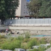 La foto del cantiere dell'ospedale è stata scattata la scorsa settimana da FDI e inviata allegata alla nota stampa