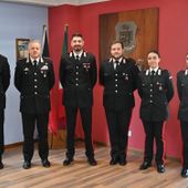 Quattro nuovi marescialli ordinari, cerimonia al Gruppo carabinieri di Aosta