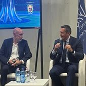 Da sn il procuratore capo di Aosta, Luca Ceccanti e l'ad di Cva, Giuseppe Argirò