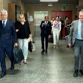 Da sn l'avvocato Maurizio Riverditi; l'ad della Casino spa, Sara Bordet; l'avvocato Ascanio Donadio e l'amministratore giudiziario Corrado Corradino Da sn l'avvocato Maurizio Riverditi; l'ad della Casino spa, Sara Bordet; l'avvocato Ascanio Donadio e l'amministratore giudiziario Corrado Corradino