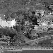 Il Grand Hotel Billia (a sn) e il Casino de la Vallée nei primi anni Settanta
