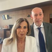 Il Procuratore Generale della Corte d'Appello di Torino, Lucia Musti e il Procuratore capo della magistratura di Aosta, Luca Ceccanti