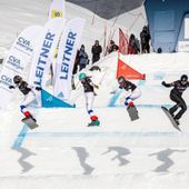 Snowboard: CpI, Moresi sul gradino alto del podio nel Big air di Cervinia