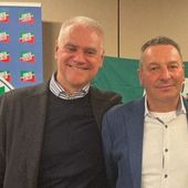 Massimo Chatrian (a dx) insieme al ministro della Pubblica amministrazione, Paolo Zangrillo
