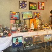 Pina, fedele espositrice di 'Creativa' (cliccare sull'immagine per avviare la gallery)