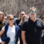 Russell Crowe ad Aosta mercoledì scorso