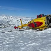 Cade elicottero sul Monte Rosa, illesi gli occupanti