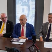 Da sn Renzo Testolin, Nicola Rosset e Marco Linty