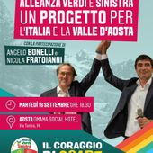 AVS, Bonelli e Fratoianni martedì ad Aosta: ambiente e diritti al centro della sfida AVS, Bonelli e Fratoianni martedì ad Aosta: ambiente e diritti al centro della sfida