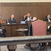 Il vicebrigadiere della GdF, Michele D'Andrea durante la sua deposizione