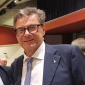 Il ministro Giancarlo Giorgetti ad Aosta