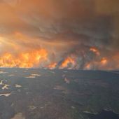Sulla Valle il fumo degli incendi divampati in Canada