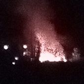 Incendio sulla collina di Aosta, Vigili del fuoco accorrono in forze Incendio sulla collina di Aosta, Vigili del fuoco accorrono in forze