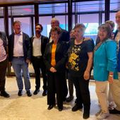 Alcuni residenti di Lignan che hanno recitato nel film, invitati alla presentazione al Festival