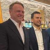 Il ministro Francesco Lollobrigida e l'assessore Marco Carrel