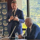 Francesco Lollobrigida e Alberto Zucchi all'incontro di Aymavilles Francesco Lollobrigida e Alberto Zucchi all'incontro di Aymavilles