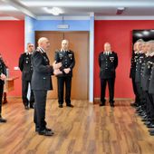 Il generale dell'Arma Gino Micale ha incontrato i carabinieri della Valle