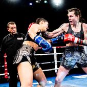 Martine Michieletto in azione sul ring