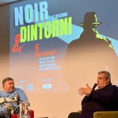 Luca Crovi e Andrea Cerone sul palco del G.H. Billia