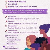 Verso l’8 Marzo, una serata dedicata a 'Storie di Donne e Immigrazione'