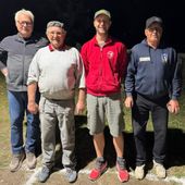 Da sn Fabrizio Requedaz, Pietro Meynet, Thomas Marchesi e Bruno Vaser