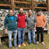 Da sn Vittorio Herin, Thomas Marchesi, Stefano Cout e Bruno Montrosset