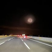 Immagine dell'alone luminoso ieri sera alle 19,21 (credit Nicolas Viérin)