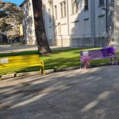 Ad Aosta le panchine gialla e viola per sensibilizzare su fibromialgia ed endometriosi