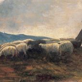 'Pastore con gregge', 1904-1905; Sebastiano Satta (1867-1914)