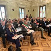 Autorità civili e militari alla cerimonia d'inaugurazione dell'Anno Giudiziario della Corte dei conti ad Aosta