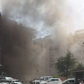 Aosta; incendio in un garage, il fumo paralizza la circolazione Aosta; incendio in un garage, il fumo paralizza la circolazione