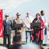 Un momento della commemorazione di Guido Saba nella foto di Massimo Monticone