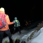 Un intervento in soccorso di scialpinisti dispersi (foto di repertorio)