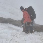 Tratto in salvo l'alpinista bloccato sul massiccio del Rosa
